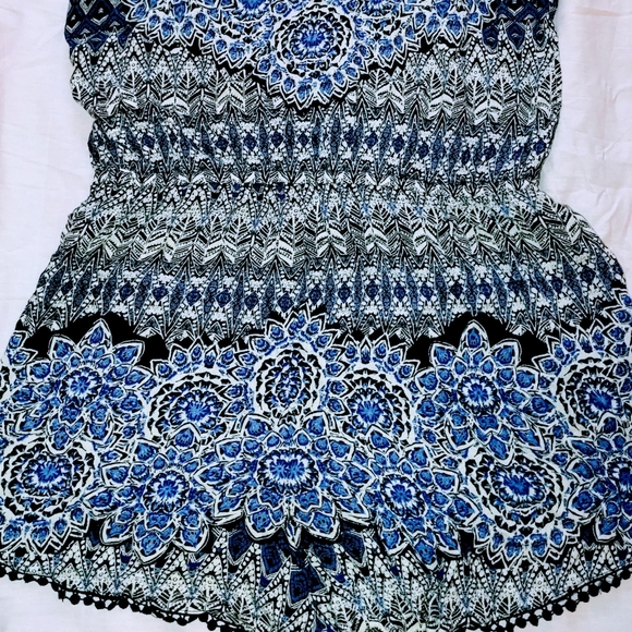 NWT New Bluenotes Bohemian Romper Overalls Shorts - Picture 4 of 4